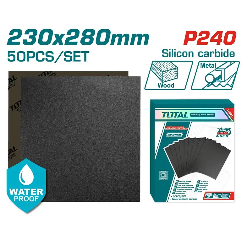 נייר לטש 230×280 מ"מ P240 TAC024016