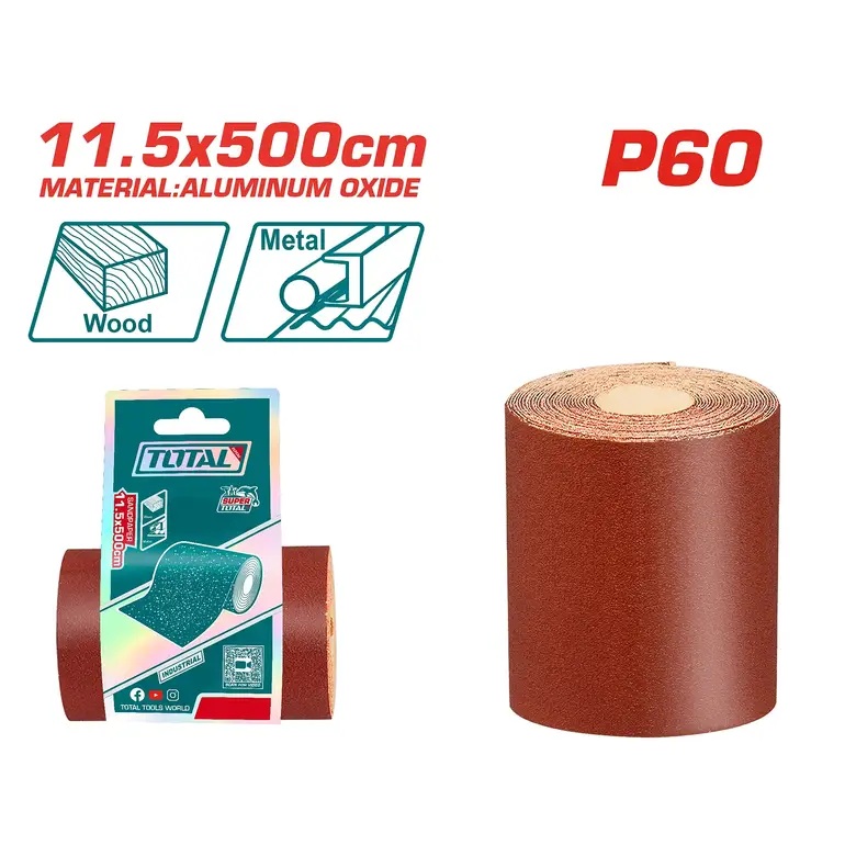 גליל נייר לטש 11.5 ס"מ P60 TAC06065