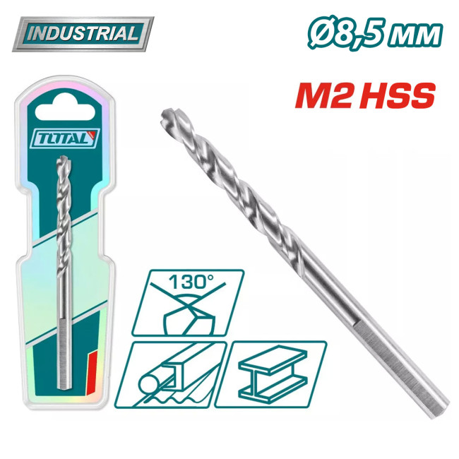 מקדח מתכת HSS M2 8.5 מ"מ TAC1200851