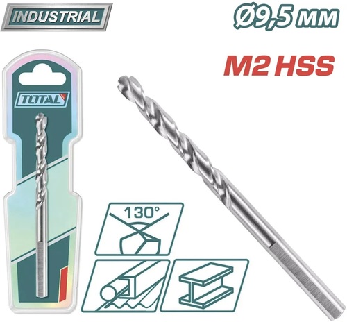 מקדח מתכת HSS M2 9.5 מ