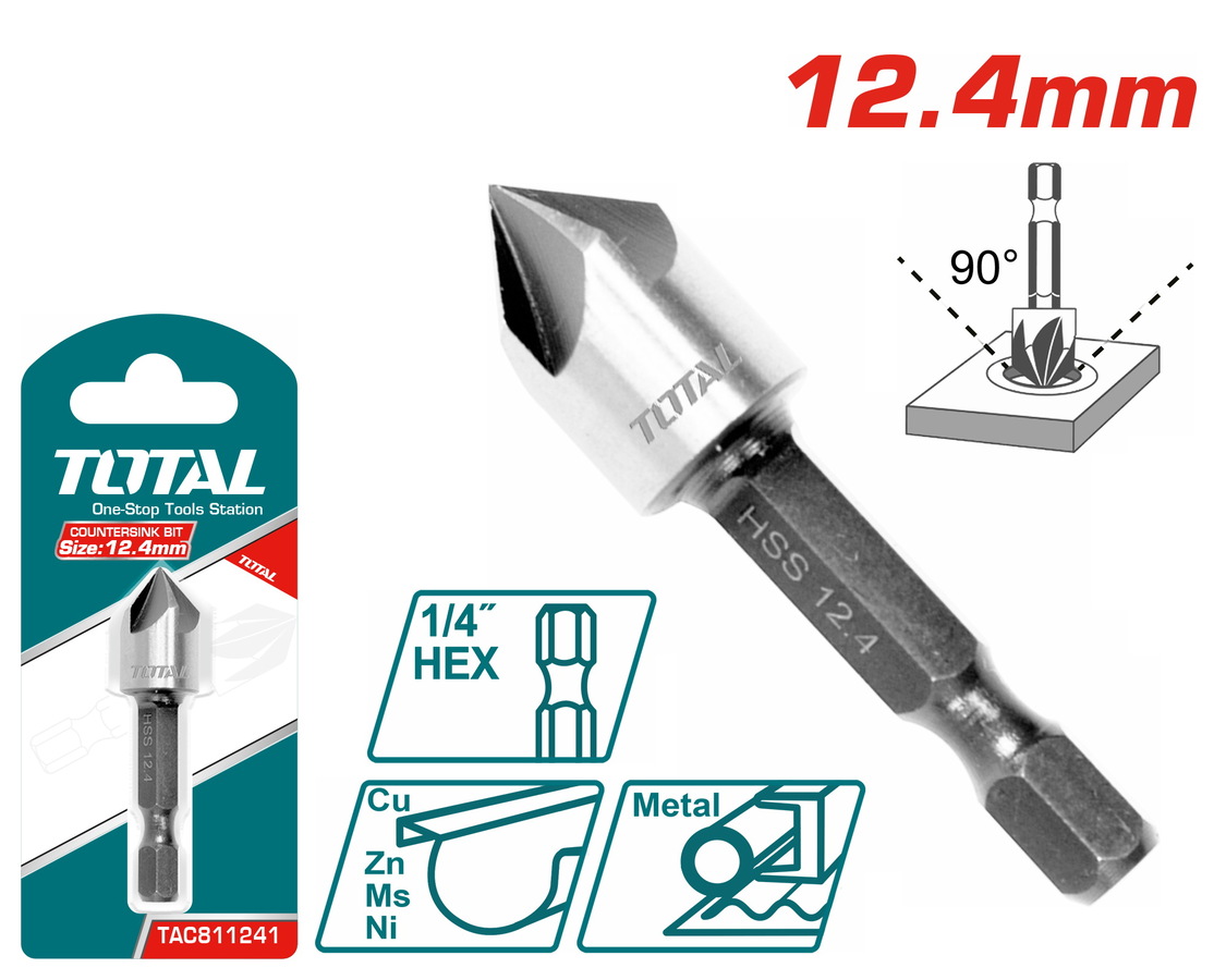 מקדח שקע 12.4 מ"מ