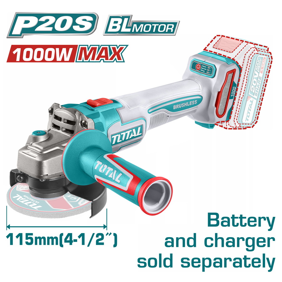 משחזת זווית 20V 3 מהירויות TAGLI27153