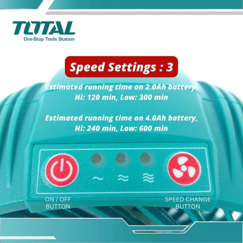 מאוורר נטען 20V 7