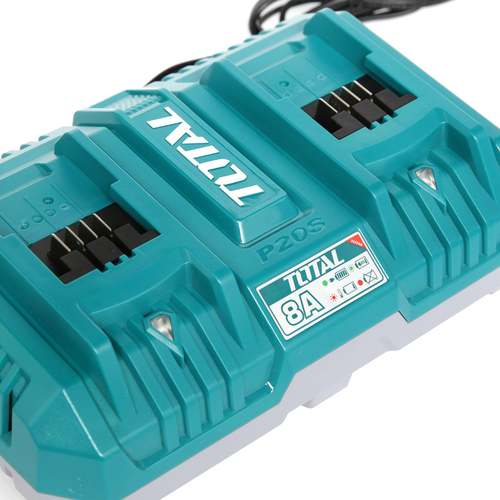 מטען מהיר כפול לסוללה 20V 8A
