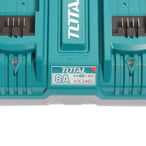 מטען מהיר כפול לסוללה 20V 8A