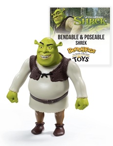 פיגורת שרק BendyFigs גמישה עם מעמד – DreamWorks | Shrek Bendable BendyFigs Figure with Display Base  – DreamWorks