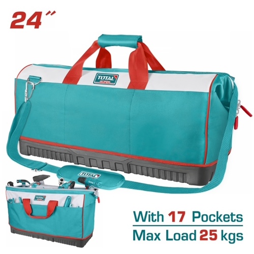 תיק כלי עבודה תחתית קשיחה עם סגירה 24