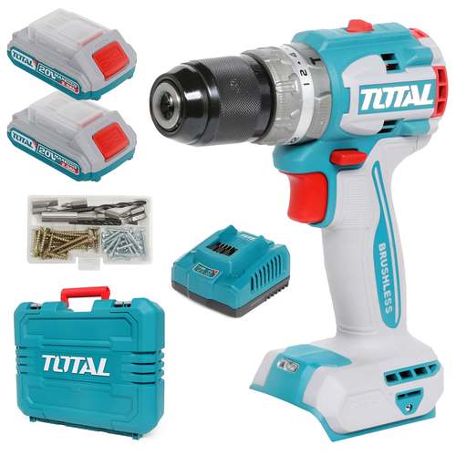 מקדחה רוטטת 20V 2 סוללות TIDLI20602