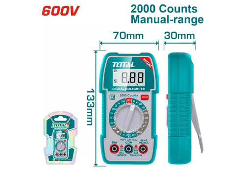 רב מודד כולל תאורה אחורית 600v