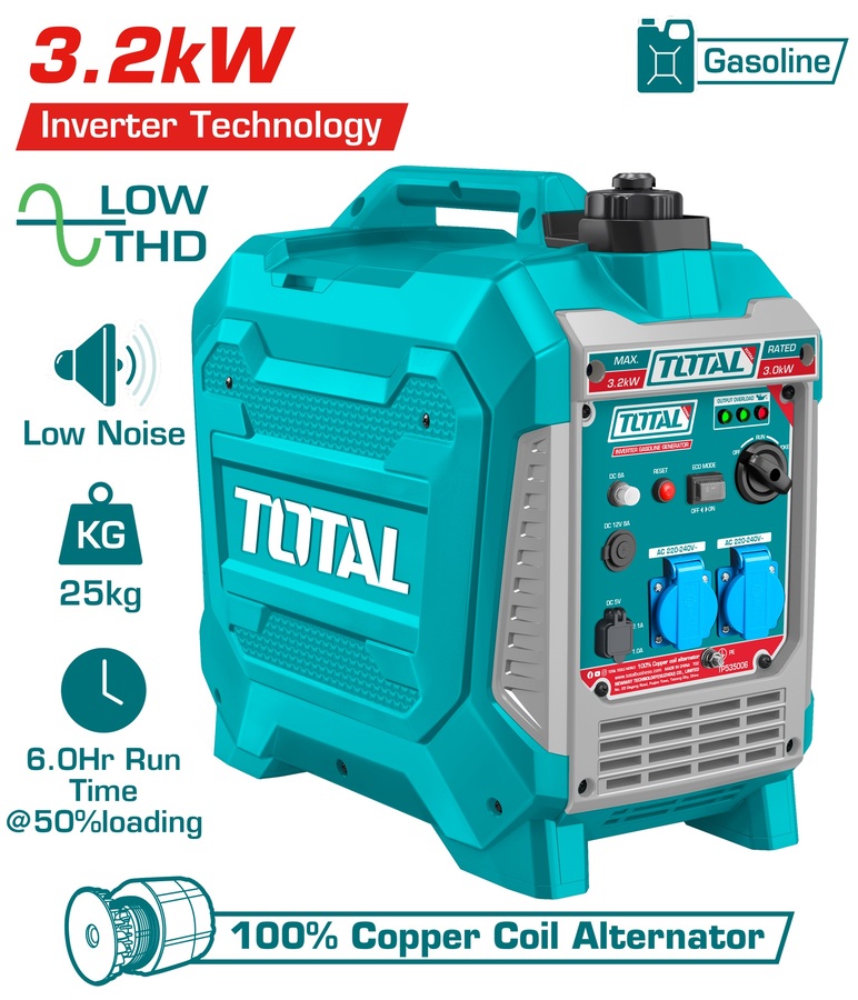 גנרטור בנזין אינוורטר שקט 3.3KW