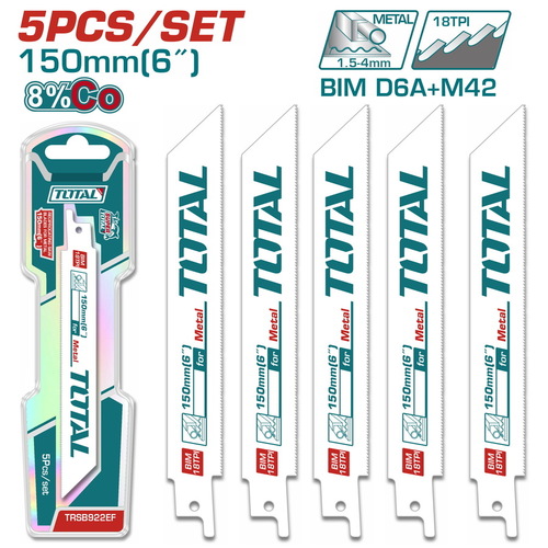 להבי מסור חרב למתכת 5 יח' TRSB922EF