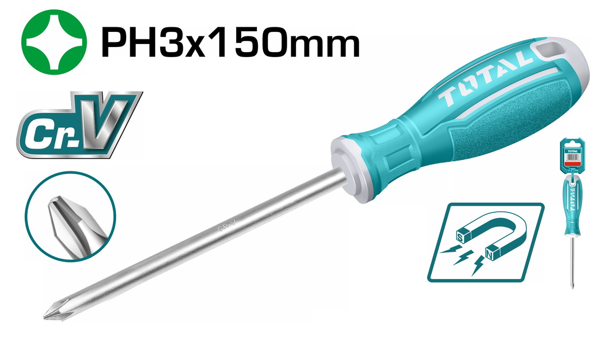 מברג פיליפס PH3 150 מ"מ TSDRSPH3150