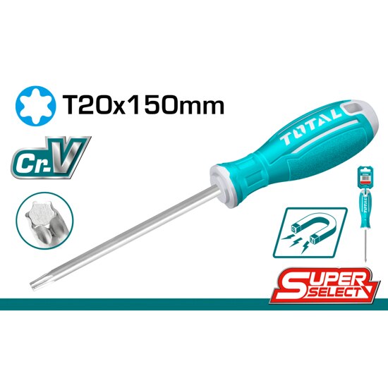 מברג טורקס מגנטי 150 מ"מ TSDT20150