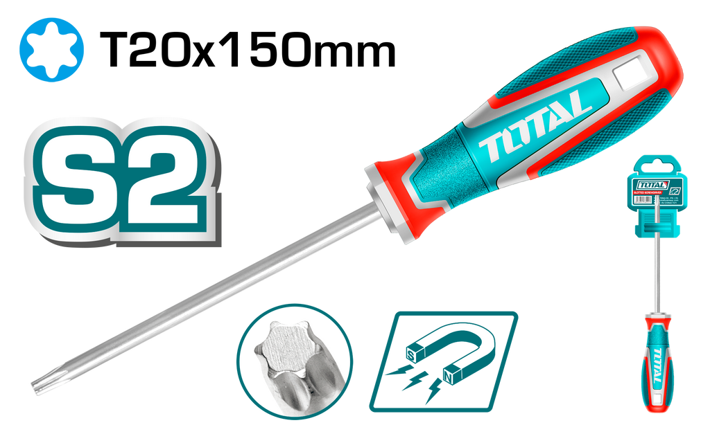מברג טורקס T20 150 מ"מ TSDT20150 TOTAL