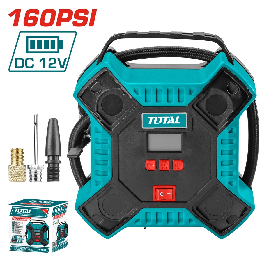 מדחס אוויר נטען 12V 160PSI TTAC1601