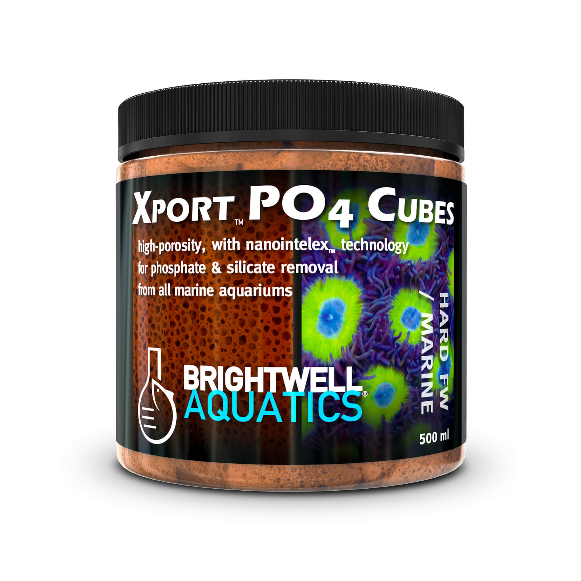 ברייטוול מדיה סופחת פוספאט 500 מ"ל Xport PO4 cubes 