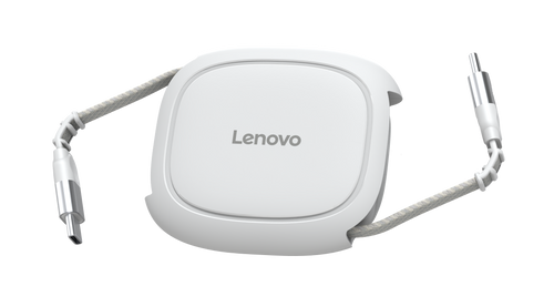 Lenovo 240W USB-C Retractable Cable -  White