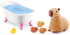 Pets Alive בובת קפיברה אמא הולכת עם גורים בהפתעה