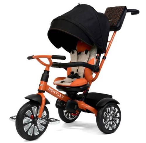 תלת אופן לתינוקות בנטלי מולינר QPLAY Bentley כתום 6 ב-1