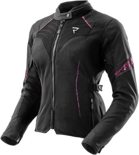 מעיל נשים רב עונתי רבל הורן שחור / ורוד - REBELHORN JAX LADY JACKET