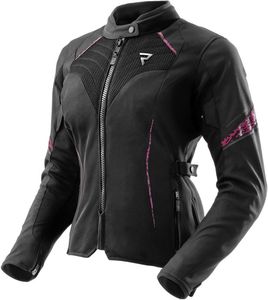 מעיל נשים רב עונתי רבל הורן שחור / ורוד - REBELHORN JAX LADY JACKET