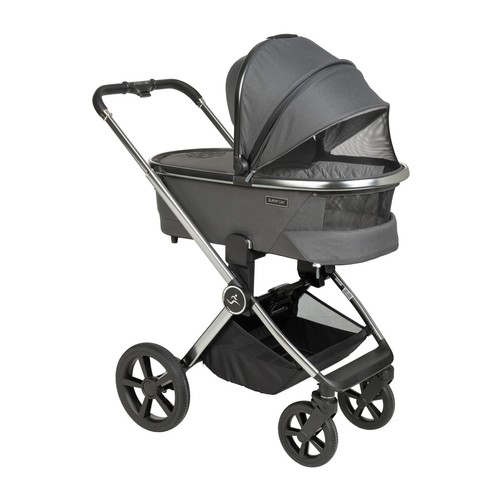 עגלת תינוק משולבת Cielo Q אפור ידית שחור Sportline