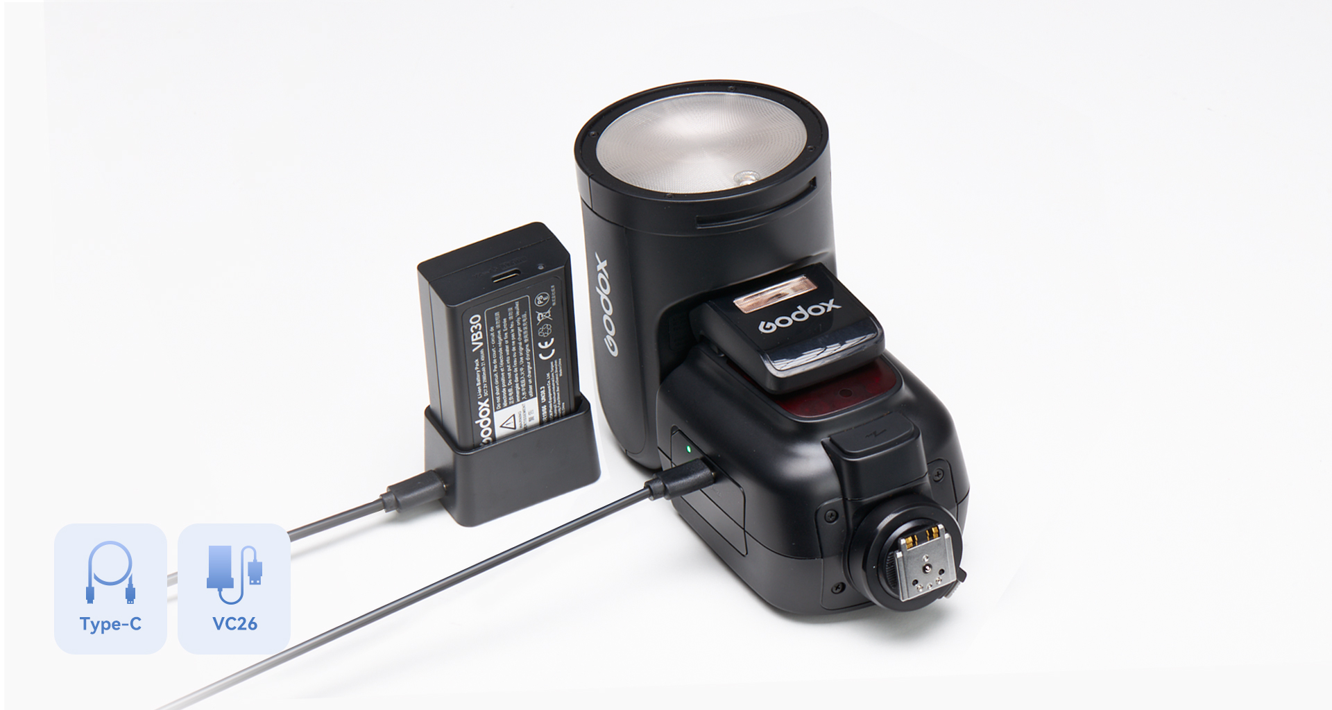 פלאש Godox V1 Pro למצלמות Sony
