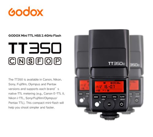 פלאש TTL Godox TT350 Nikon