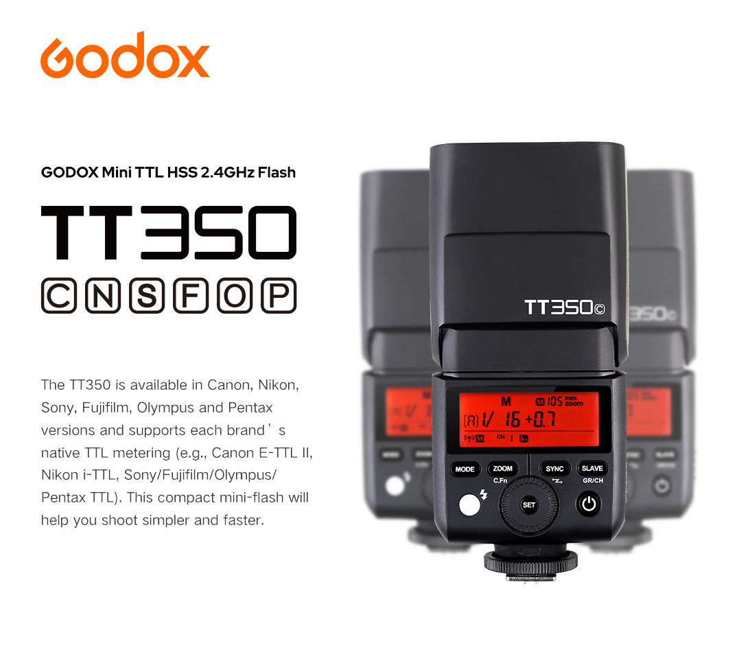 פלאש TTL Godox TT350 Nikon