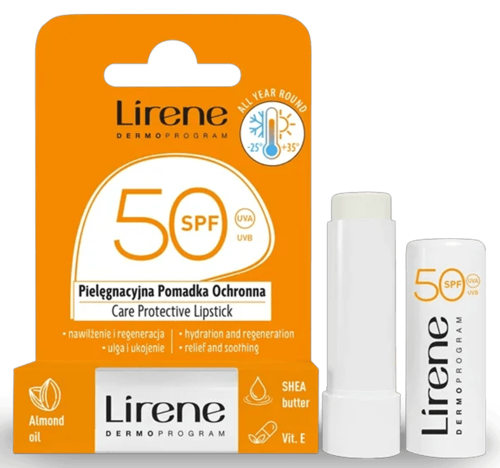 באלם לחות והגנה לשפתיים לירן 4.6 גרם - Lirene Care Protective Lipstick
