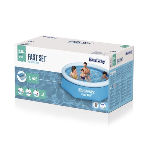 בריכת קערה fast 2.44X61 + מ. פילטר 330 גלון דגם :57450 Bestway