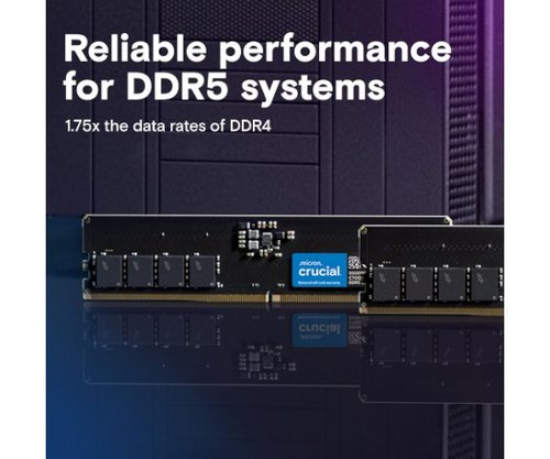 זכרון לנייח | Crucial | 64GB | DDR5 | 5600Mhz C46 UDIMM Desktop Memory