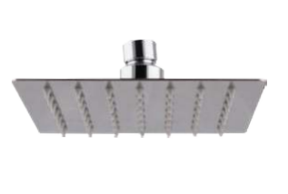 ראש מקלחת 25*25 מרובע ניקל EVA