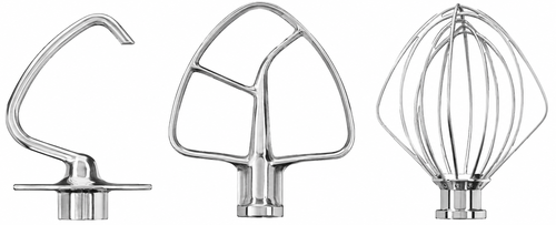 סט מקצף וו לישה ומערבל K גיטרה למיקסר Kitchenaid ksm150/175/125/90/45-ממתכת אל חלד -מקורי--חדש