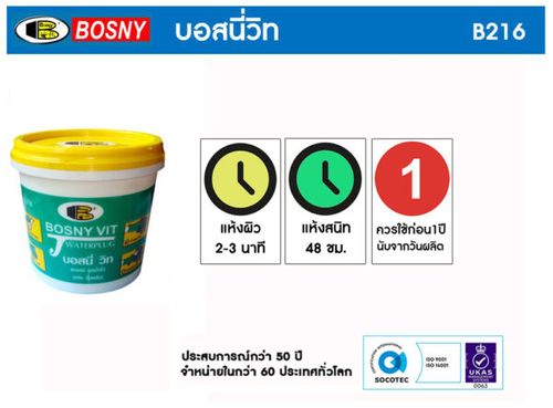 אבקת מלט מהיר לאיטום נזילות מים BOSNY Vit B216 0.9 ק