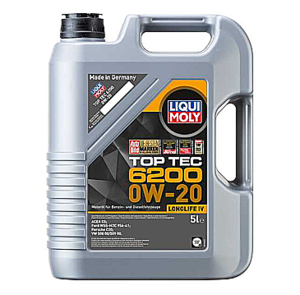 שמן מנוע LIQUI MOLY TOP TEC 6200 0W20 LONGLIFE IV 5L