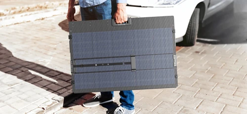 פאנל סולארי מתקפל ECOFLOW400 דגם חדש, הספק 400W EFPSOLARLIGHT400W