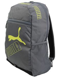 תיק גב פומה PUMA אפור סמל צהוב