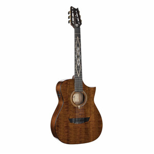 גיטרה קלאסית מוגברת Cort Luxe Nylon Frank Gambale עם ארגז קשיח