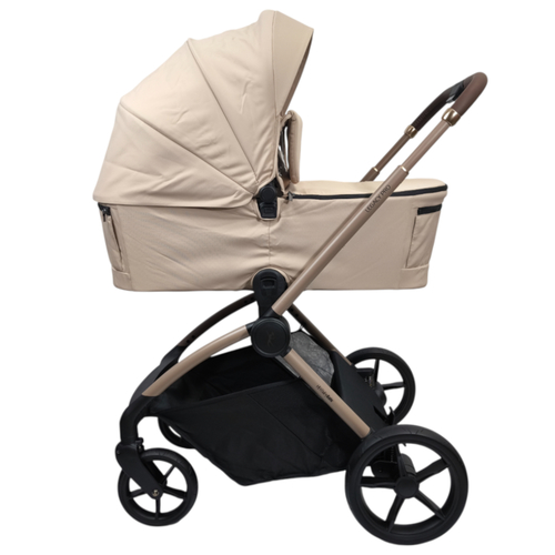 עגלה משולבת LEGACY PRO עם סל שכיבה מתקפל מבית BabySafe (בז')