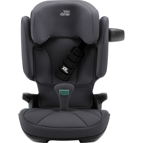 בוסטר לילדים קידפיקס פרו Kidfix PRO עם חיבור איזופיקס, אפשרות השכבה ובדים מנדפי זיעה - אפור