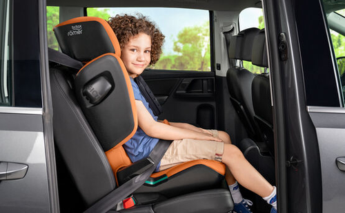בוסטר לילדים קידפיקס פרו Kidfix PRO עם חיבור איזופיקס, אפשרות השכבה ובדים מנדפי זיעה - אפור