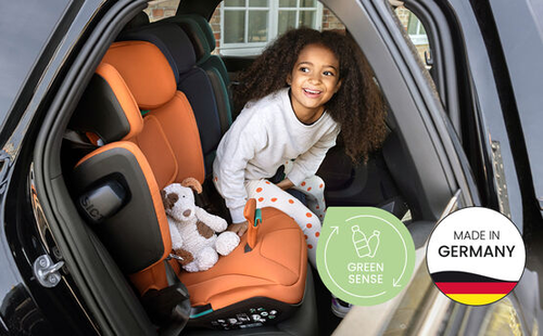 בוסטר לילדים קידפיקס פרו Kidfix PRO עם חיבור איזופיקס, אפשרות השכבה ובדים מנדפי זיעה - אפור
