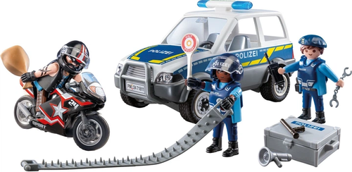 Action Heros - מרדף משטרתי ניידת ואופנוע שודדים 55 חלקים 71811