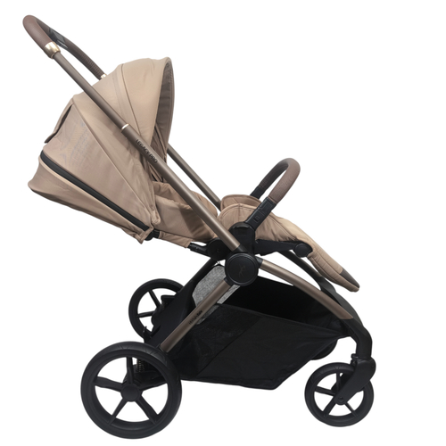 עגלה משולבת LEGACY PRO עם סל שכיבה מתקפל מבית BabySafe (חום)