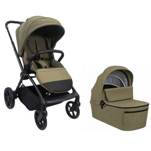עגלה משולבת LEGACY PRO עם סל שכיבה מתקפל מבית BabySafe (ירוק)
