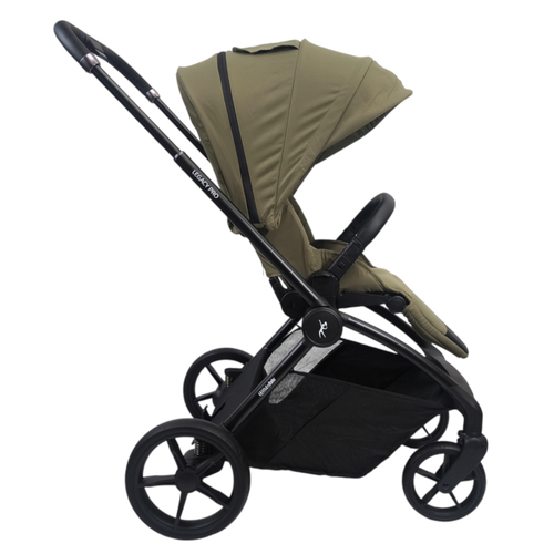 עגלה משולבת LEGACY PRO עם סל שכיבה מתקפל מבית BabySafe (ירוק)