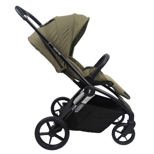 עגלה משולבת LEGACY PRO עם סל שכיבה מתקפל מבית BabySafe (ירוק)
