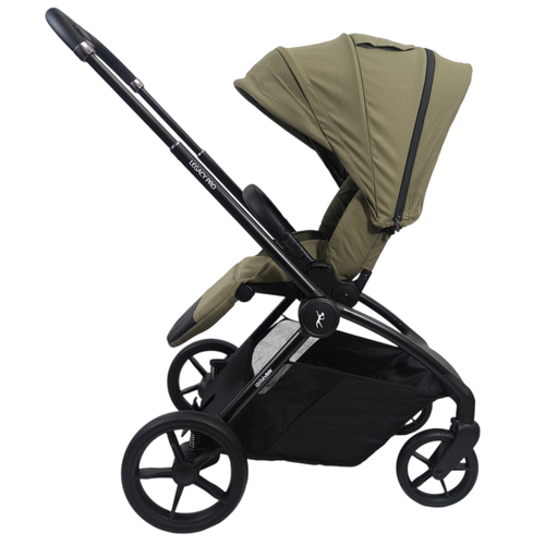 עגלה משולבת LEGACY PRO עם סל שכיבה מתקפל מבית BabySafe (ירוק)