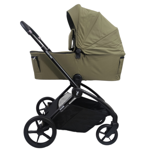 עגלה משולבת LEGACY PRO עם סל שכיבה מתקפל מבית BabySafe (ירוק)